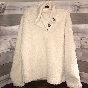 Off white Fuzzy Pullover
